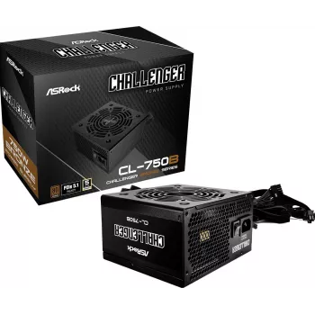ASRock Challenger CL-750B 750W 80+ Bronze juodas ATX maitinimo blokas