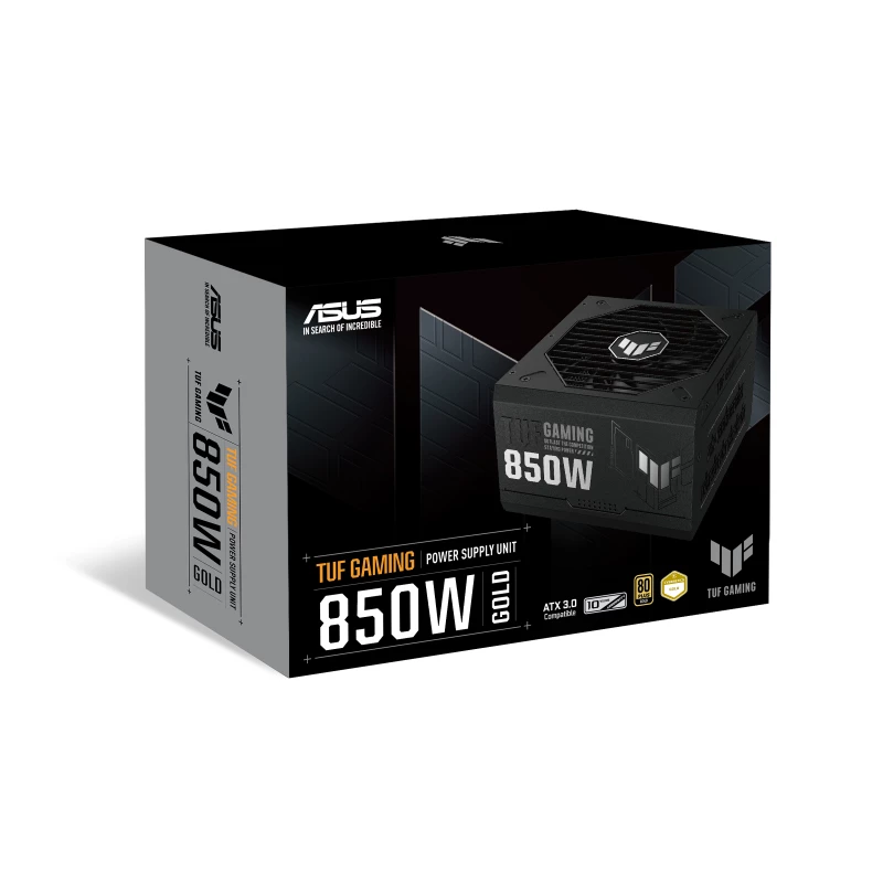 ASUS TUF Gaming 850W Gold maitinimo blokas 24-pin ATX ATX Juodas