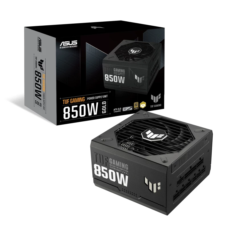 ASUS TUF Gaming 850W Gold maitinimo blokas 24-pin ATX ATX Juodas