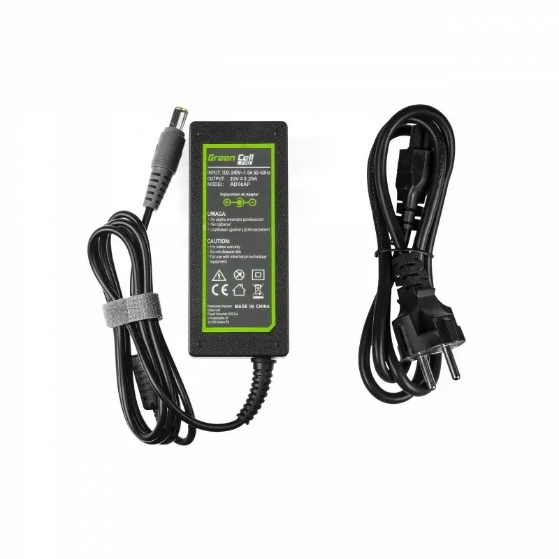 Green Cell AD16AP PRO kintamosios srovės adapteris, skirtas Lenovo 20V | 3.25A | 65W | 7,7-5,5 mm