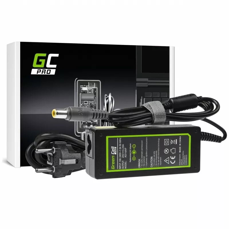 Green Cell AD16AP PRO kintamosios srovės adapteris, skirtas Lenovo 20V | 3.25A | 65W | 7,7-5,5 mm