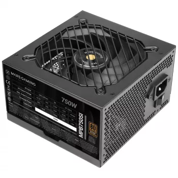 Mars Gaming MPB750SI maitinimo blokas 750 W 24-pin ATX ATX Juodas