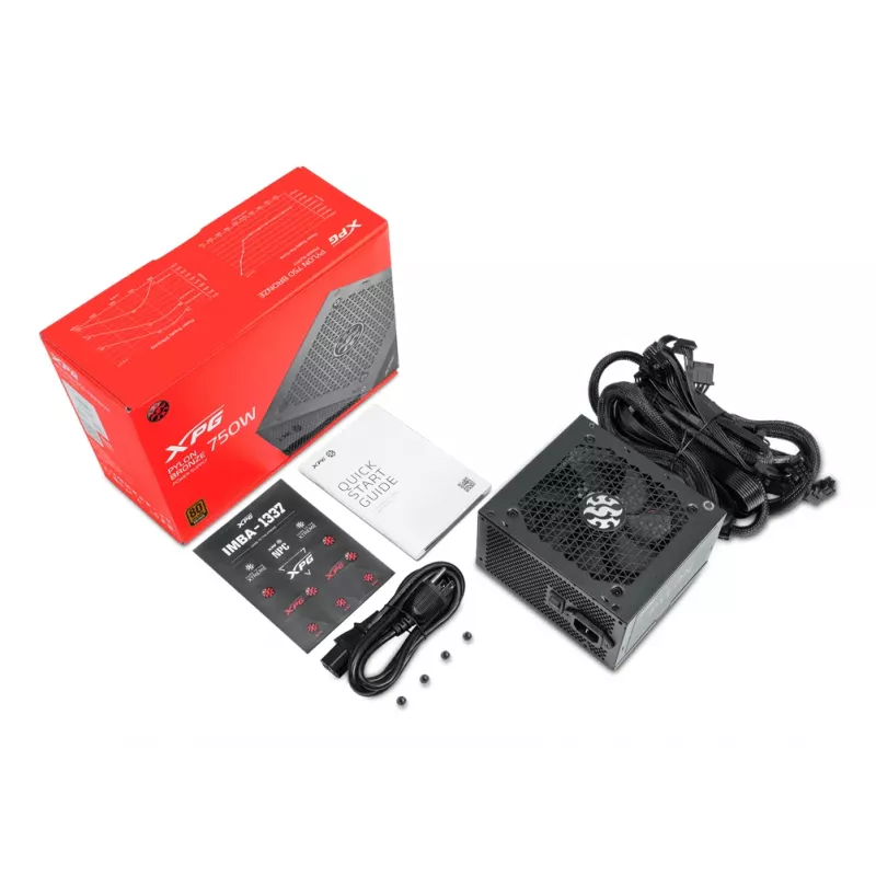 XPG PYLON 550W maitinimo blokas, 550 W, 100-240 V, 50-60 Hz, 8/4 A, aktyvus, 110 W
