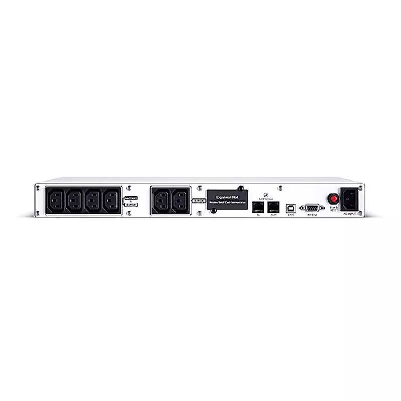 Nepertraukiamo maitinimo šaltinis CYBERPOWER OR1000ERM1U – 1 kVA (600 W), Line-Interactive, montuojamas stove 1U, 6× C13 lizdai, LCD, sidabrinis