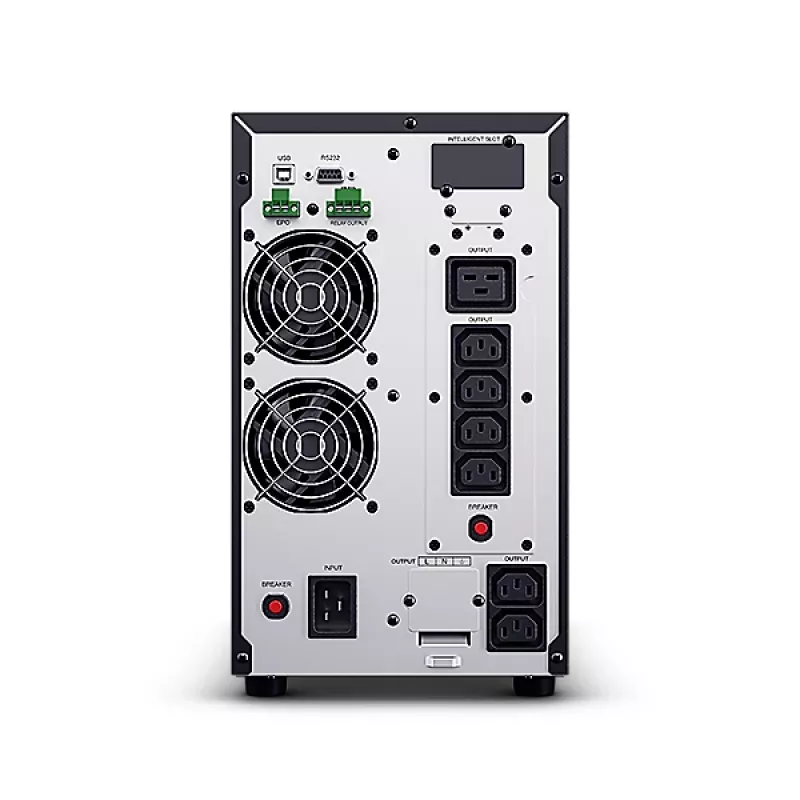 Nepertraukiamo maitinimo šaltinis CYBERPOWER OLS3000EA, Online dvigubo keitimo, 3 kVA (2700 W), PF 0,9, 8x C13 lizdai, C20 įvadas