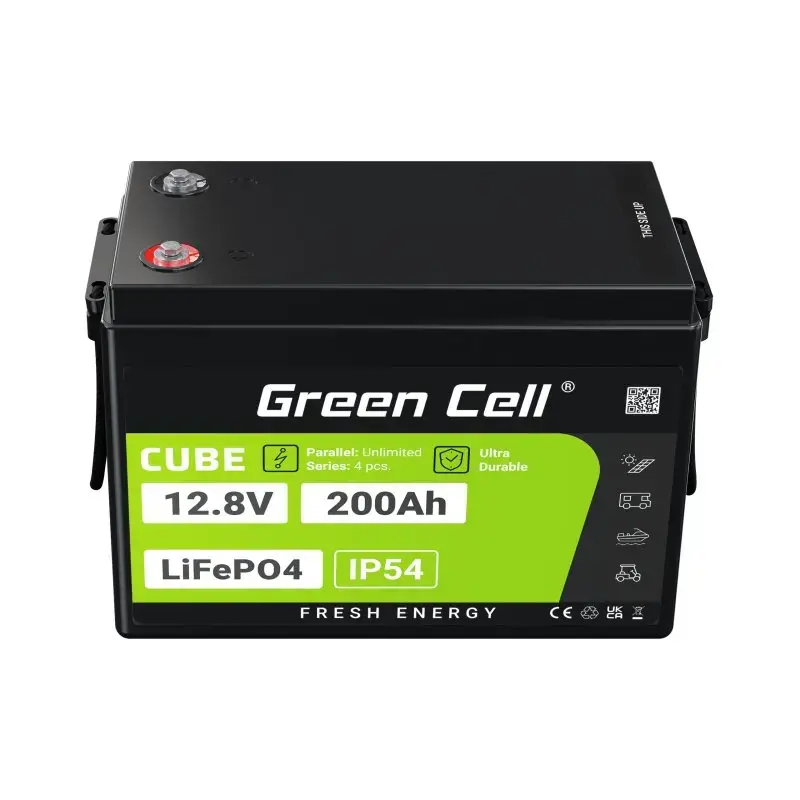 UPS baterija Green Cell LFPGC12V200AH LiFePO4 12,8V 200Ah, 395×195×275 mm, 20,5 kg