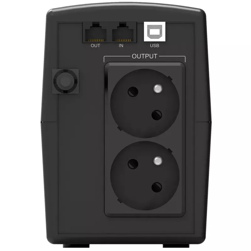 Nepertraukiamo maitinimo šaltinis PowerWalker VI 1000 STL, linijinis-interaktyvus 1 kVA (600 W), 230 V, AVR, LCD, 2x E tipo lizdai, USB