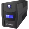 Nepertraukiamo maitinimo šaltinis PowerWalker VI 1000 STL, linijinis-interaktyvus 1 kVA (600 W), 230 V, AVR, LCD, 2x E tipo lizdai, USB