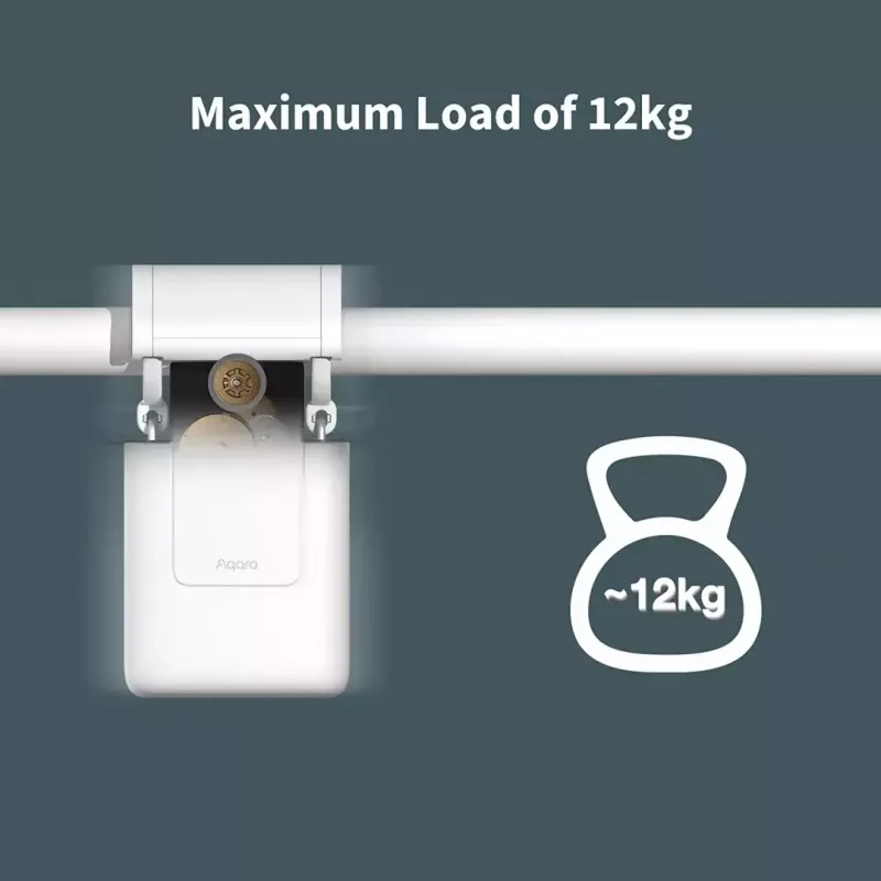 Aqara Curtain Driver E1, bėginė versija (CM-M01-TRACK) – išmanus užuolaidų valdymas