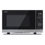 Mikrobangų krosnelė Sharp YC-PS204AE-S, 20 L, 800 W, LED jutiklinis valdymas, 10 galingumo lygių, 24,5 cm sukamoji lėkštė, sidabrinė