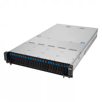 ASUS RS521A-E12-RS24U Socket SP5 stovo (2U) serveris juodas, sidabrinis