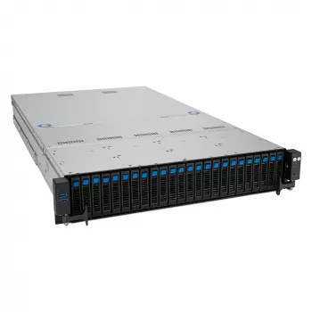 ASUS RS521A-E12-RS24U Socket SP5 stovo (2U) serveris juodas, sidabrinis