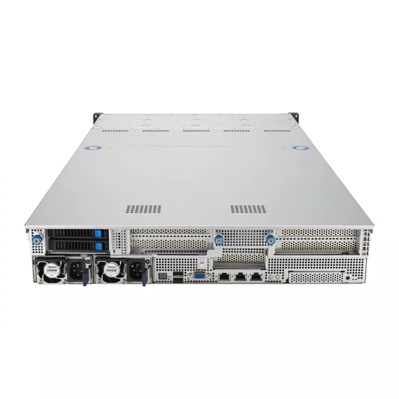 ASUS RS521A-E12-RS24U Socket SP5 stovo (2U) serveris juodas, sidabrinis