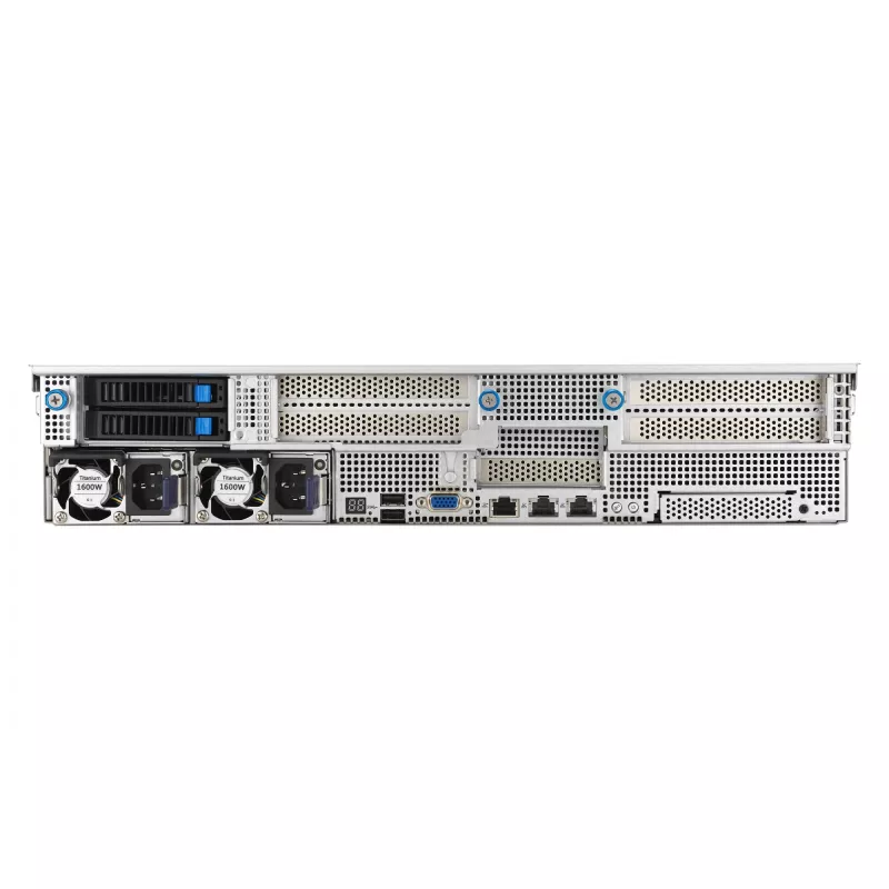 ASUS RS521A-E12-RS24U Socket SP5 stovo (2U) serveris juodas, sidabrinis
