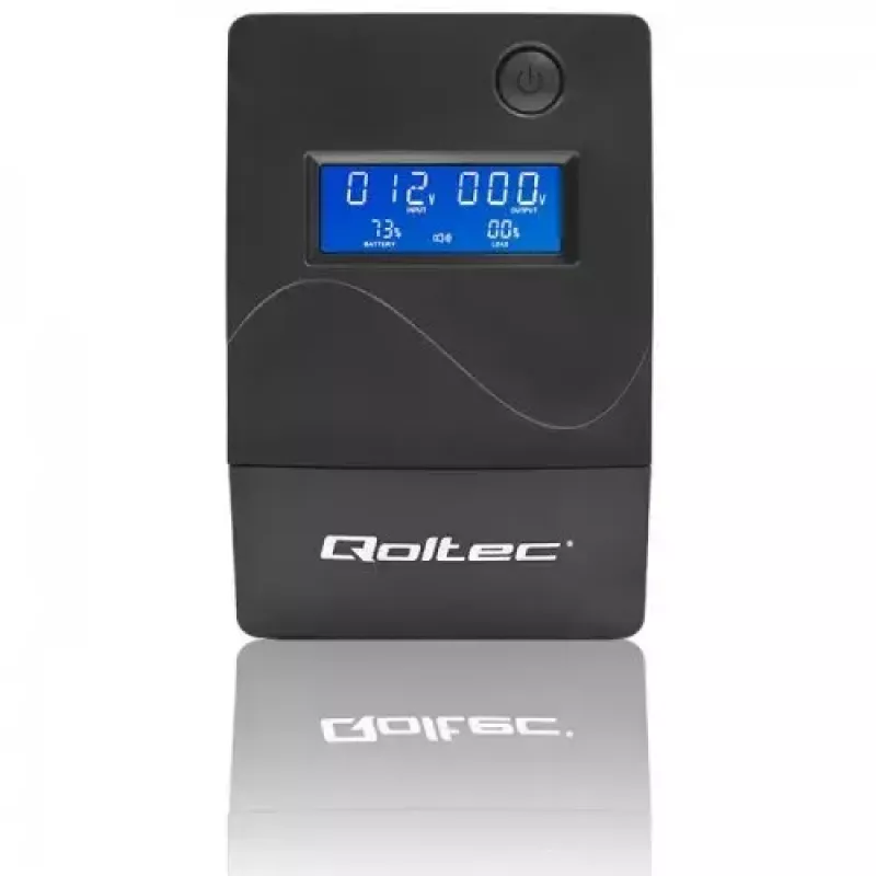 Nepertraukiamo maitinimo šaltinis Qoltec Monolith 0,85 kVA 480 W 2 AC lizdai