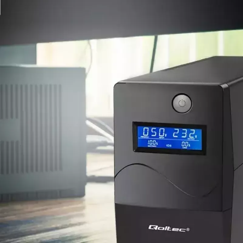 Nepertraukiamo maitinimo šaltinis Qoltec Monolith 0,85 kVA 480 W 2 AC lizdai