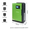 Qoltec 53886 hibridinis saulės elektrinės inverteris be tinklo, 3,5 kW, 100 A MPPT, 24 V, gryno sinuso