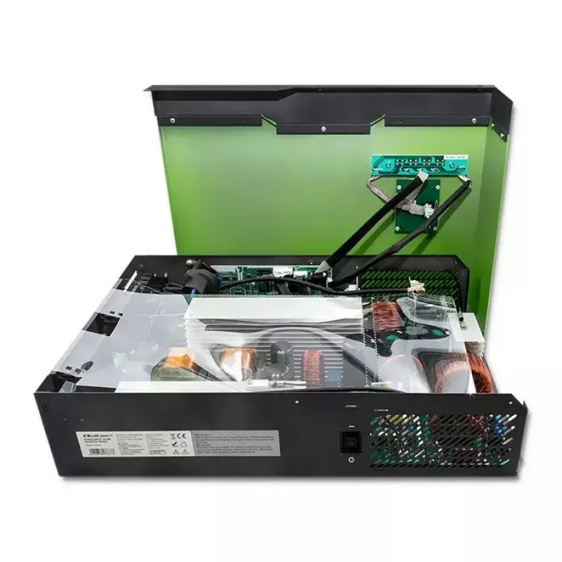 Qoltec 53886 hibridinis saulės elektrinės inverteris be tinklo, 3,5 kW, 100 A MPPT, 24 V, gryno sinuso