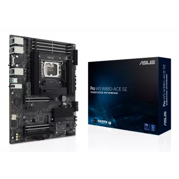Motininė plokštė ASUS PRO WS W880-ACE SE, Intel W880, LGA 1851, ATX, DDR5, 4 DIMM, max 256 GB, 2.5 Gb LAN