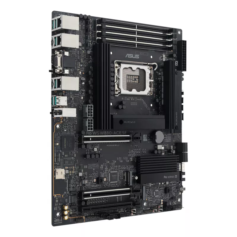 Motininė plokštė ASUS PRO WS W880-ACE SE, Intel W880, LGA 1851, ATX, DDR5, 4 DIMM, max 256 GB, 2.5 Gb LAN