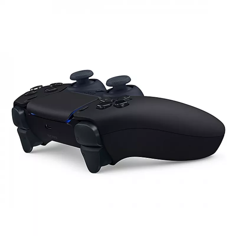 Žaidimų pultas Sony DualSense V2 juodas – belaidis / Bluetooth 5.1 ir USB-C, įmontuota baterija, haptika, giroskopas, jutiklinė plokštė, ausinių lizdas