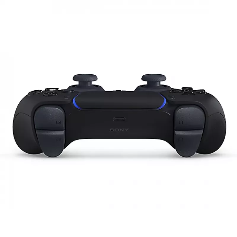 Žaidimų pultas Sony DualSense V2 juodas – belaidis / Bluetooth 5.1 ir USB-C, įmontuota baterija, haptika, giroskopas, jutiklinė plokštė, ausinių lizdas