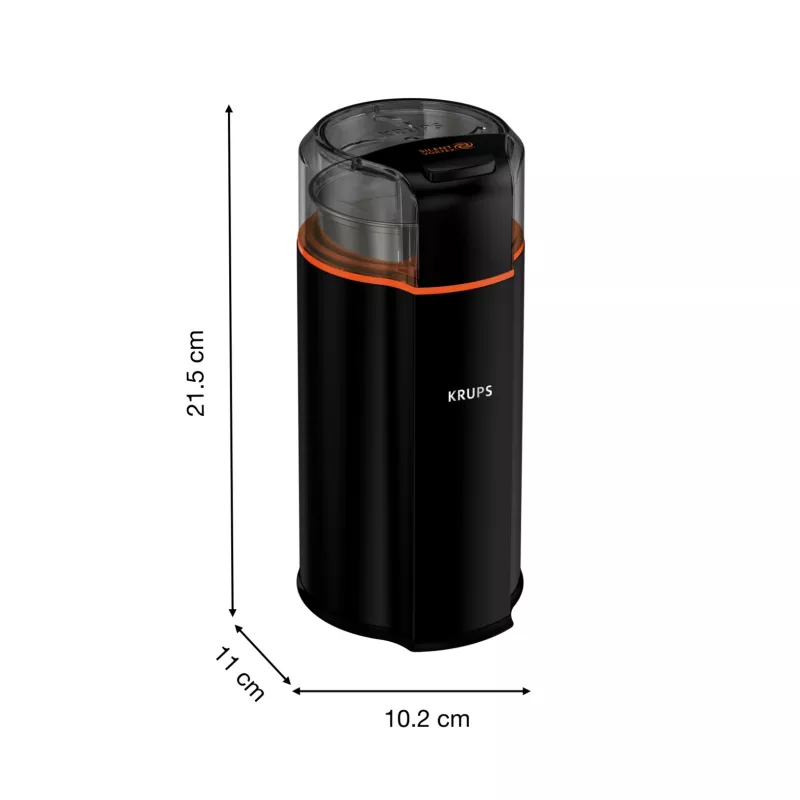 Krups Silent Vortex GX3328 malūnėlis 175 W juodas 90 g talpa