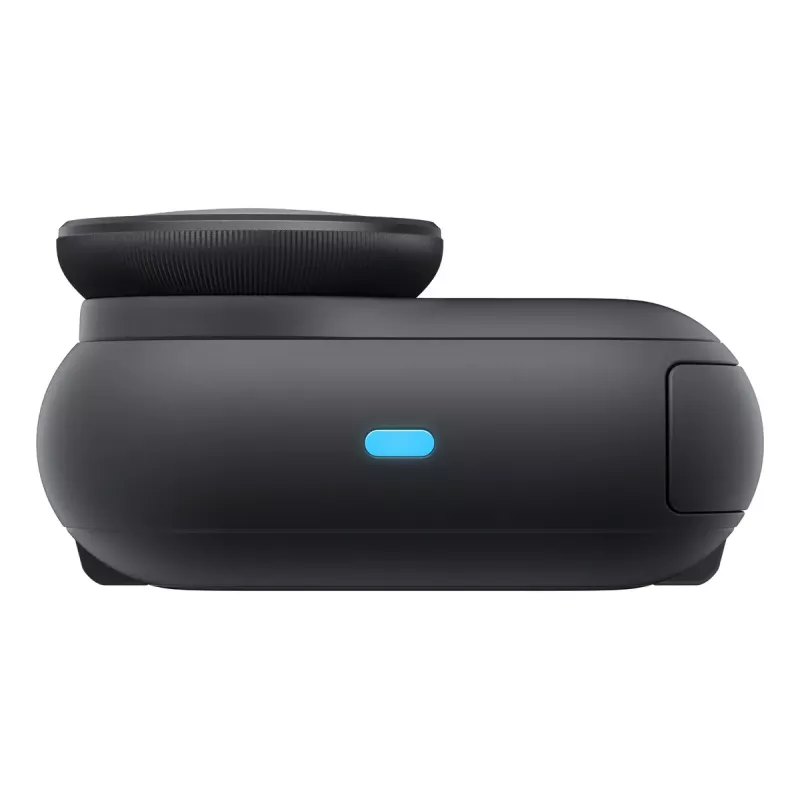 Veiksmo kamera Insta360 GO Ultra Standard Black – 4K itin didelės raiškos, 1/1.28 colio jutiklis, 240 kadrų per sekundę, belaidis ryšys, įmontuotas ekranas, „MicroSD“, 52,9 g