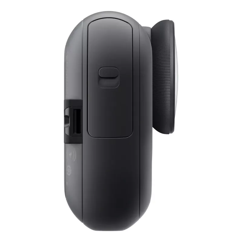 Veiksmo kamera Insta360 GO Ultra Standard Black – 4K itin didelės raiškos, 1/1.28 colio jutiklis, 240 kadrų per sekundę, belaidis ryšys, įmontuotas ekranas, „MicroSD“, 52,9 g