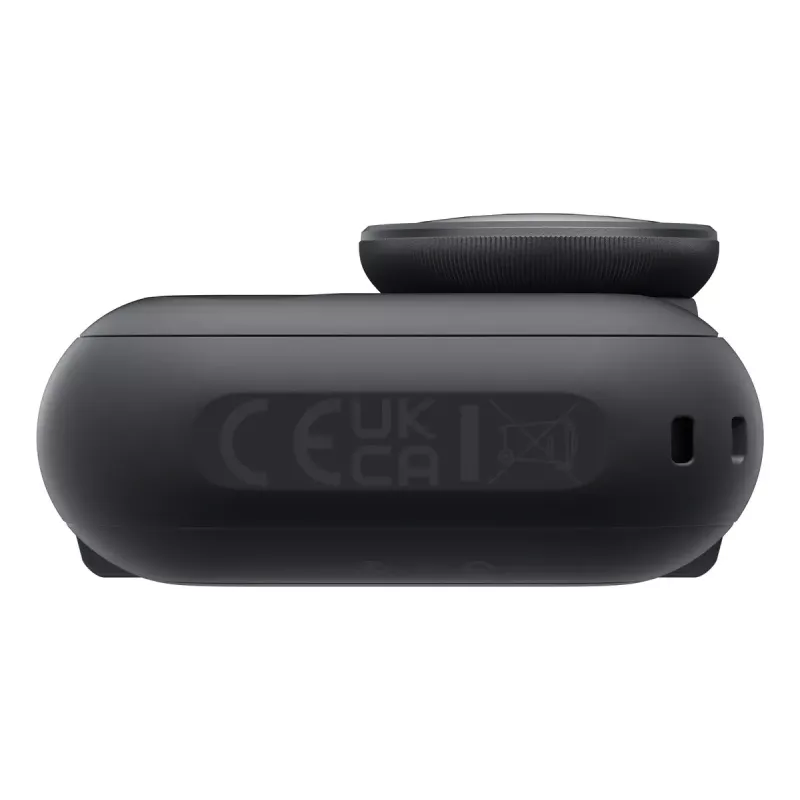 Veiksmo kamera Insta360 GO Ultra Standard Black – 4K itin didelės raiškos, 1/1.28 colio jutiklis, 240 kadrų per sekundę, belaidis ryšys, įmontuotas ekranas, „MicroSD“, 52,9 g
