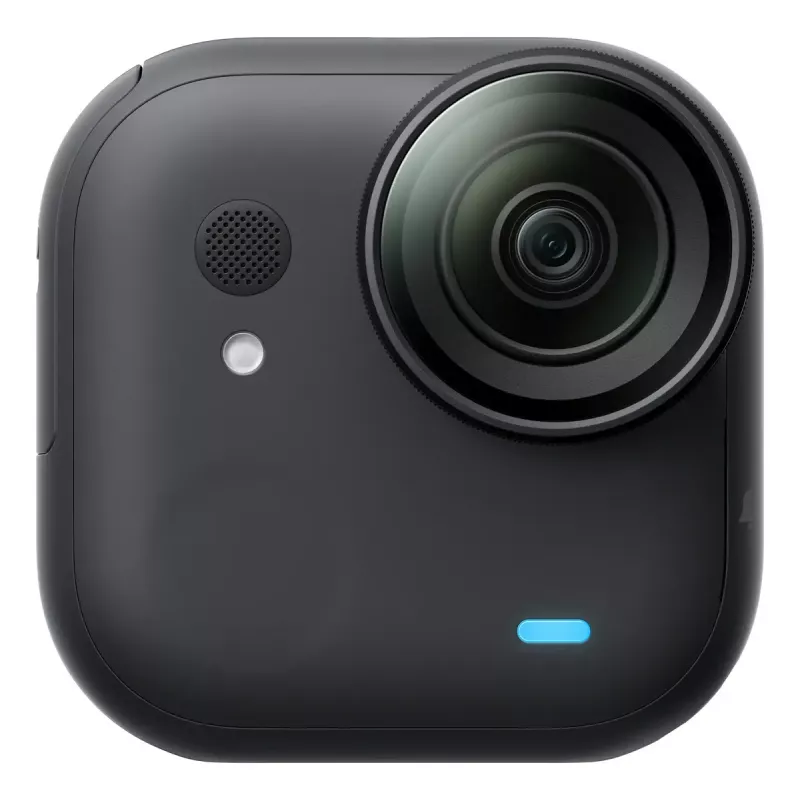Veiksmo kamera Insta360 GO Ultra Standard Black – 4K itin didelės raiškos, 1/1.28 colio jutiklis, 240 kadrų per sekundę, belaidis ryšys, įmontuotas ekranas, „MicroSD“, 52,9 g