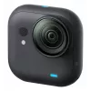 Veiksmo kamera Insta360 GO Ultra Standard Black – 4K itin didelės raiškos, 1/1.28 colio jutiklis, 240 kadrų per sekundę, belaidis ryšys, įmontuotas ekranas, „MicroSD“, 52,9 g