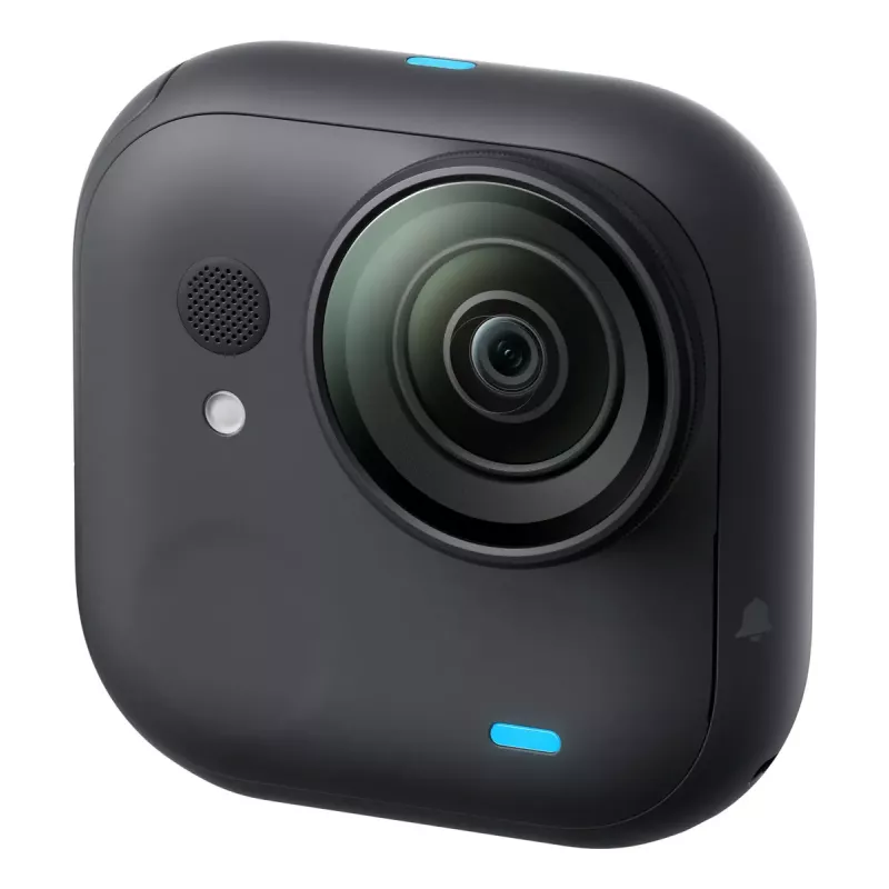 Veiksmo kamera Insta360 GO Ultra Standard Black – 4K itin didelės raiškos, 1/1.28 colio jutiklis, 240 kadrų per sekundę, belaidis ryšys, įmontuotas ekranas, „MicroSD“, 52,9 g