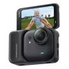 Veiksmo kamera Insta360 GO Ultra Standard Black – 4K itin didelės raiškos, 1/1.28 colio jutiklis, 240 kadrų per sekundę, belaidis ryšys, įmontuotas ekranas, „MicroSD“, 52,9 g