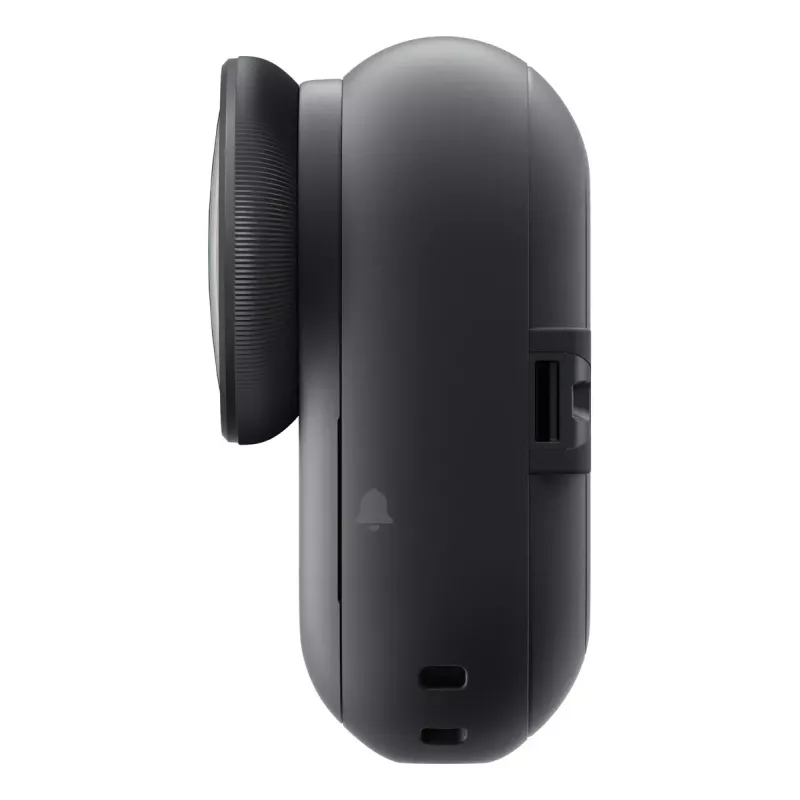 Veiksmo kamera Insta360 GO Ultra Standard Black – 4K itin didelės raiškos, 1/1.28 colio jutiklis, 240 kadrų per sekundę, belaidis ryšys, įmontuotas ekranas, „MicroSD“, 52,9 g