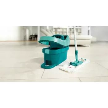 Leifheit 55045 Wet Microfiber – plokščias šlapias šluotražis su mikropluošto antgaliu grindų valymui