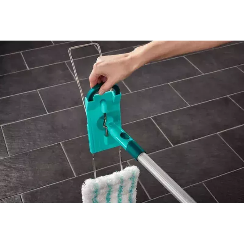 Leifheit 55045 Wet Microfiber – plokščias šlapias šluotražis su mikropluošto antgaliu grindų valymui