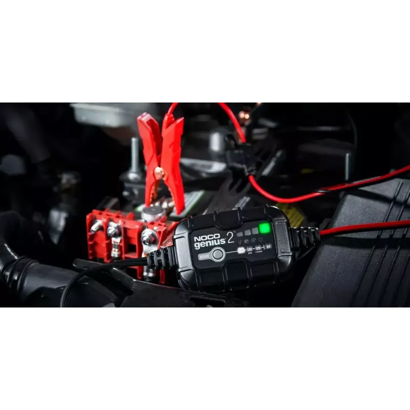 Automatinis baterijų įkroviklis NOCO GENIUS2EU 2A, kompaktiškas, išmanus
