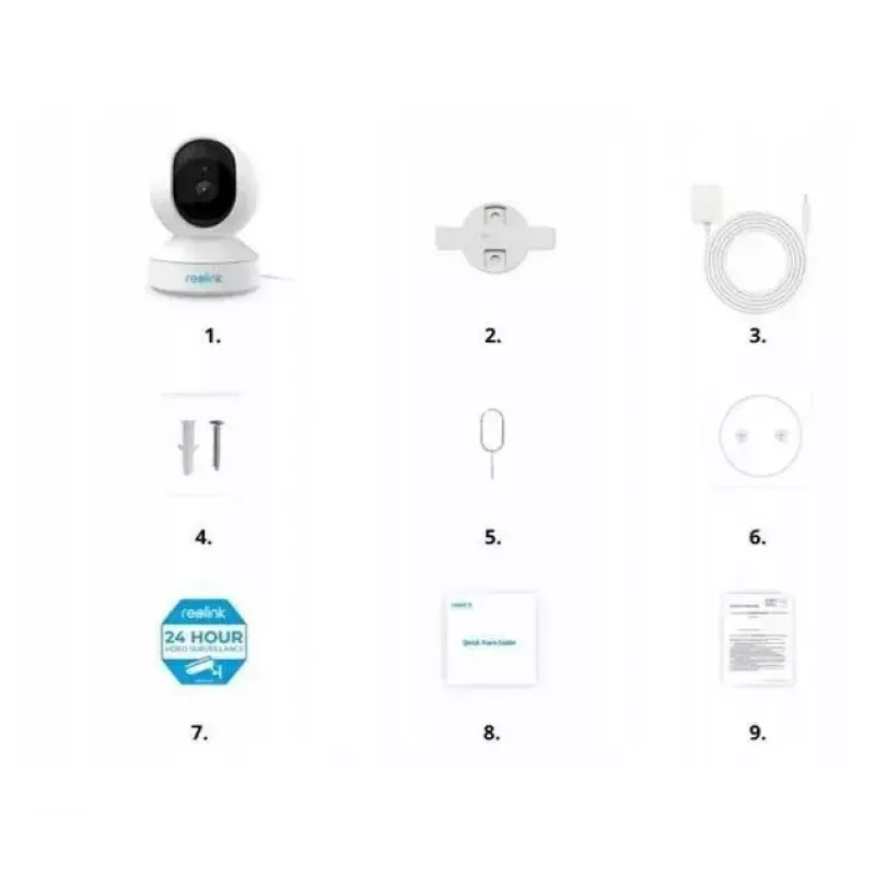 IP stebėjimo kulkinė kamera Reolink E340 8MP, 4K (3480×2160), PoE/2.4/5 GHz Wi‑Fi, microSD, IP67, 30 kadrų/s