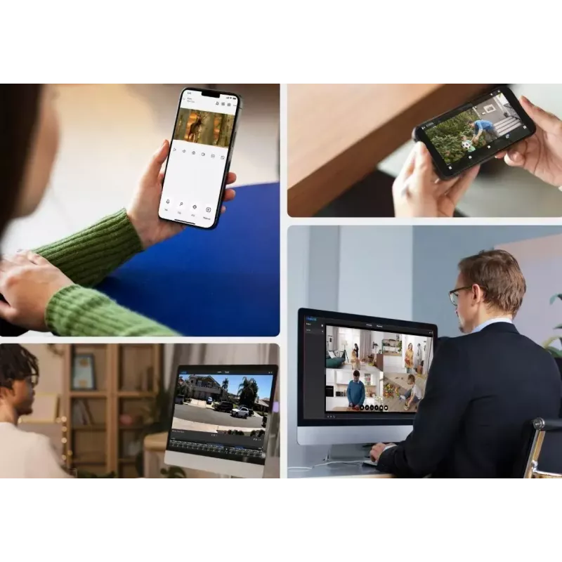 IP stebėjimo kulkinė kamera Reolink E340 8MP, 4K (3480×2160), PoE/2.4/5 GHz Wi‑Fi, microSD, IP67, 30 kadrų/s