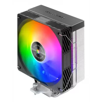 Oro aušintuvas TACENS Mars Gaming MCPU-X4ARGB – 120 mm ARGB ventiliatorius, 4 šilumos vamzdeliai, TDP 220 W, PWM, LGA1200 palaikymas