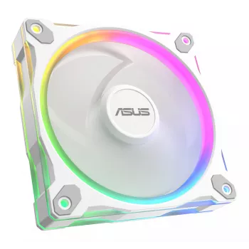 Ventiliatorius ASUS Prime MR120 ARGB White 120 mm švytinčio guolio korpuso ventiliatorius