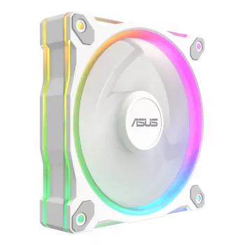Ventiliatorius ASUS Prime MR120 ARGB White 120 mm švytinčio guolio korpuso ventiliatorius