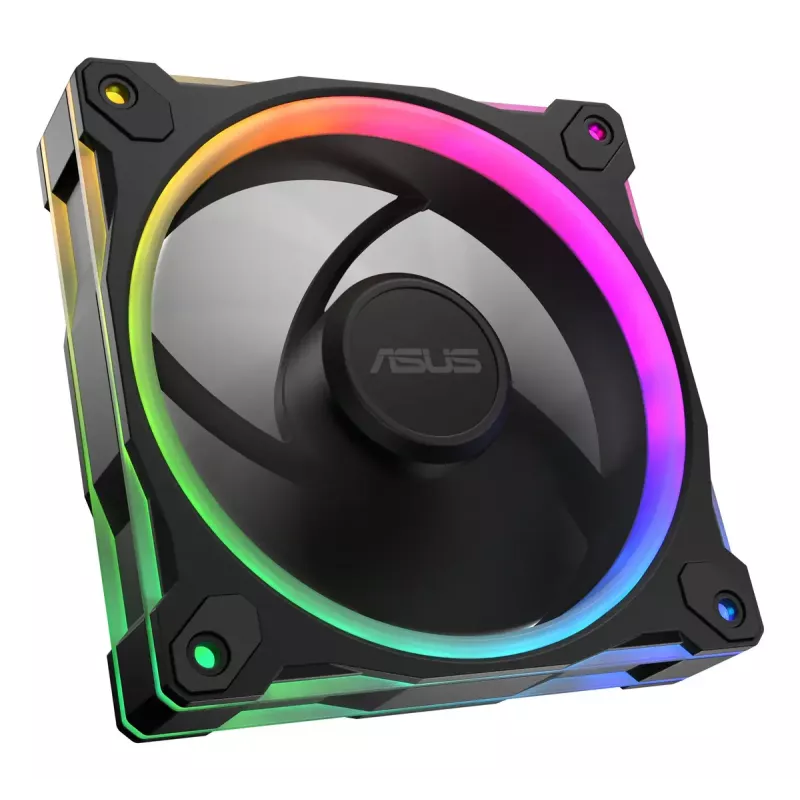 Ventiliatorius ASUS Prime MR120 ARGB juodas 120 mm movinis guolis PWM 1600 RPM 58 CFM