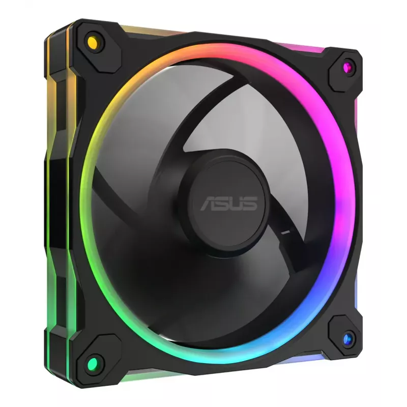 Ventiliatorius ASUS Prime MR120 ARGB juodas 120 mm movinis guolis PWM 1600 RPM 58 CFM