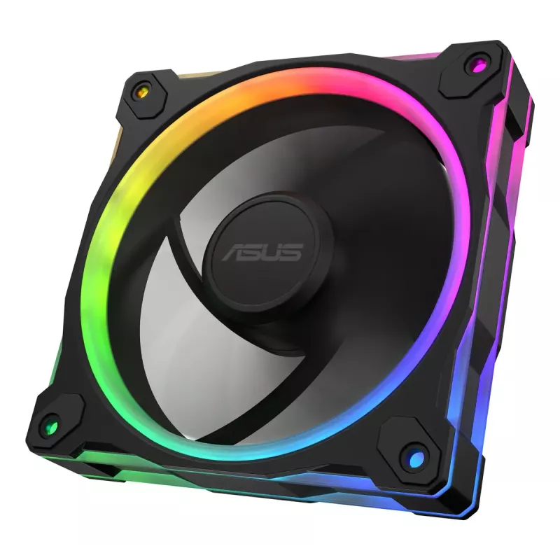 Ventiliatorius ASUS Prime MR120 ARGB juodas 120 mm movinis guolis PWM 1600 RPM 58 CFM