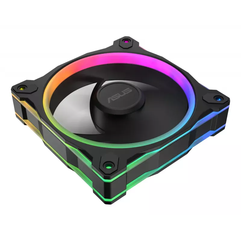 Ventiliatorius ASUS Prime MR120 ARGB juodas 120 mm movinis guolis PWM 1600 RPM 58 CFM