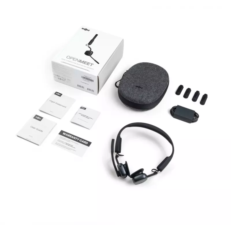 SHOKZ OpenMeet belaidžiai kaulinio garso ausinės su Bluetooth vaizdo konferencijoms