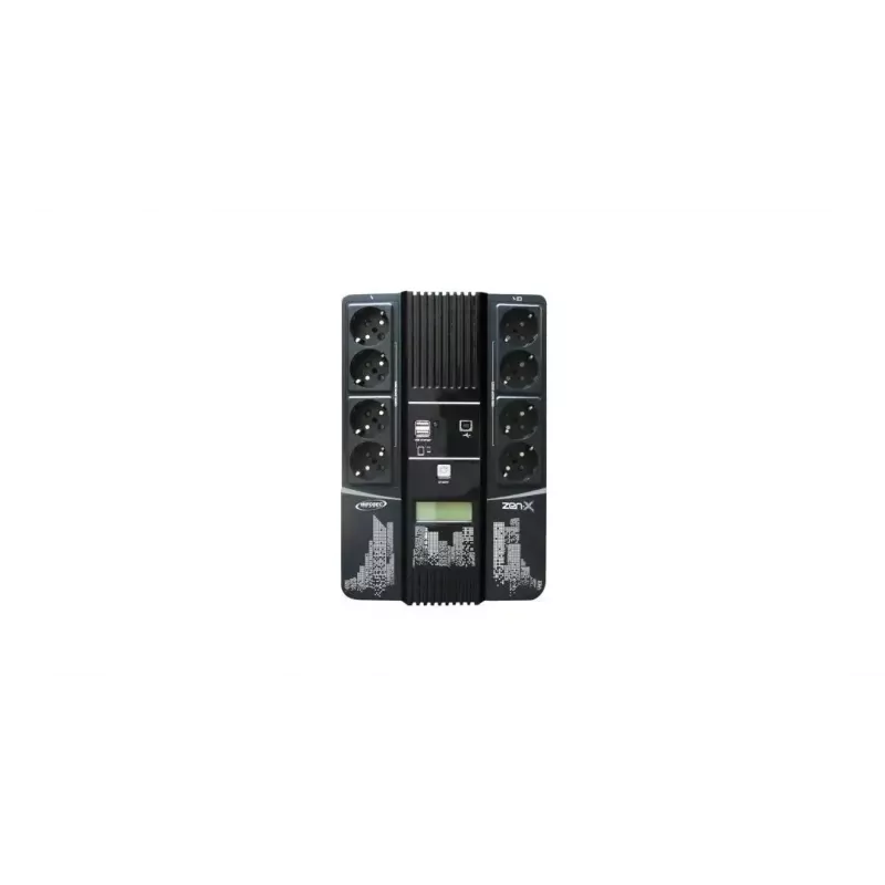 Nepertraukiamo maitinimo šaltinis UPS Infosec Zen-X 1000 1 kVA 600 W 8 AC lizdai