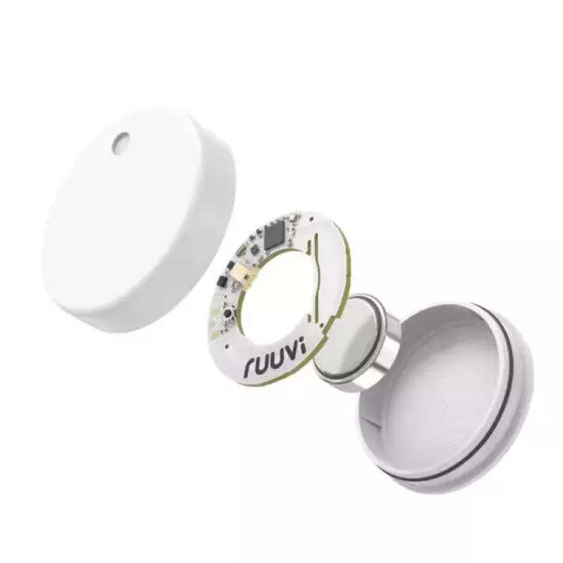Belaidis jutiklis Ruuvi RT4in1 – temperatūra, drėgmė, slėgis, judesys